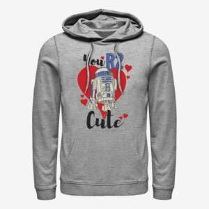 Queens Star Wars: Classic - YOU R2 CUTE Unisex Hoodie Heather Grey