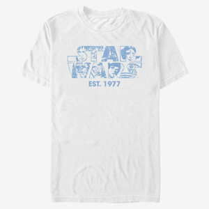 Queens Star Wars - Logo Faces Unisex T-Shirt White