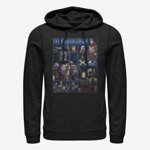 Queens Star Wars: The Mandalorian - Cast of Many Unisex Hoodie Black