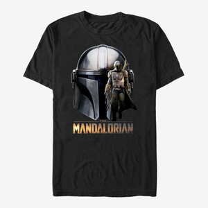 Queens Star Wars: The Mandalorian - Mando Head Unisex T-Shirt Black