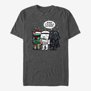 Queens Star Wars: Classic - Boba It's Cold Unisex T-Shirt Dark Heather Grey