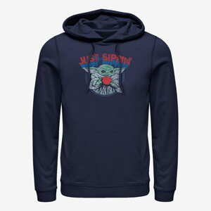 Queens Star Wars: The Mandalorian - Just Sipping Unisex Hoodie Navy Blue
