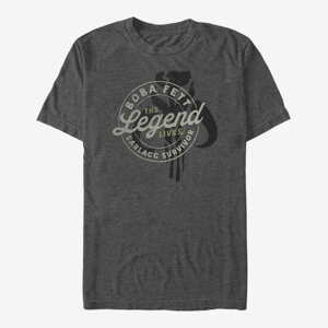 Queens Star Wars The Book Of Boba Fett - The Legend Lives Unisex T-Shirt Dark Heather Grey