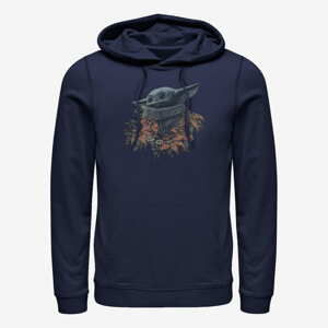 Queens Star Wars: The Mandalorian - FLOWER CHILD Unisex Hoodie Navy Blue