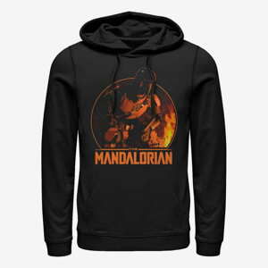 Queens Star Wars: The Mandalorian - Camping Mando Unisex Hoodie Black