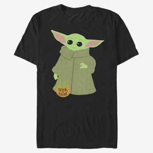 Queens Star Wars: The Mandalorian - Trick or Treat Child Unisex T-Shirt Black