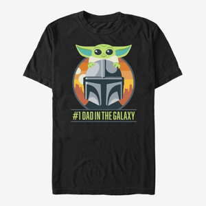 Queens Star Wars: The Mandalorian - Mando Piggy Back Unisex T-Shirt Black