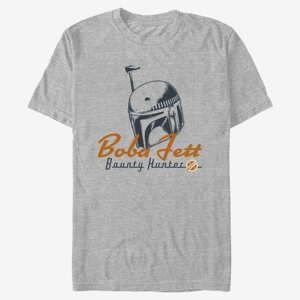 Queens Star Wars Book of Boba Fett - Boba Helmet Unisex T-Shirt Heather Grey