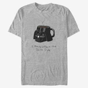 Queens Star Wars: Classic - Coffee on the Dark Side Unisex T-Shirt Heather Grey