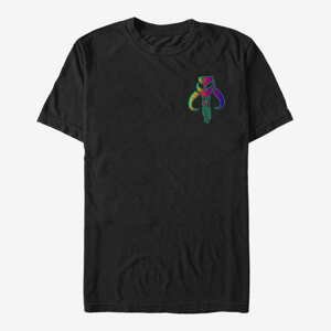 Queens Star Wars: The Mandalorian - Neon Primary Icon Unisex T-Shirt Black