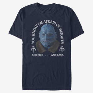 Queens Star Wars: The Mandalorian - Fire Lava Heights Unisex T-Shirt Navy Blue