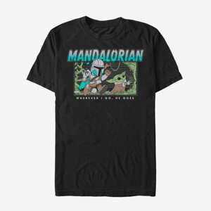 Queens Star Wars: The Mandalorian - Ball Chase Unisex T-Shirt Black