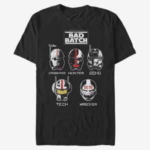 Queens Star Wars: The Bad Batch - Helmet Group Unisex T-Shirt Black