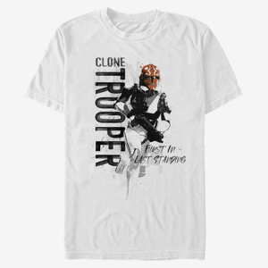 Queens Star Wars: Clone Wars - Trooper Running Unisex T-Shirt White