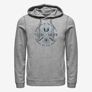 Queens Star Wars: Clone Wars - Sabers Emblem Unisex Hoodie Heather Grey