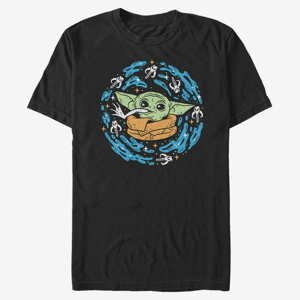 Queens Star Wars: The Mandalorian - Frog Spiral Unisex T-Shirt Black