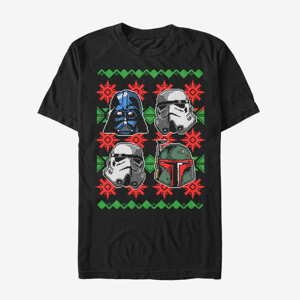 Queens Star Wars: Classic - Holiday Faces Unisex T-Shirt Black