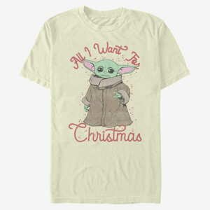 Queens Star Wars: Mandalorian - Christmas Child Unisex T-Shirt Natural
