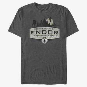 Queens Star Wars: Classic - Endor Badge Unisex T-Shirt Dark Heather Grey