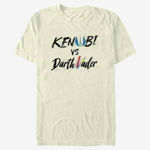 Queens Star Wars Obi-Wan - Kenobi Vader Lettering Unisex T-Shirt Natural