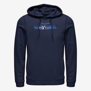 Queens Star Wars: The Mandalorian - New Mando Logo Unisex Hoodie Navy Blue