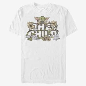 Queens Star Wars: The Mandalorian - Vintage Flower Child Unisex T-Shirt White