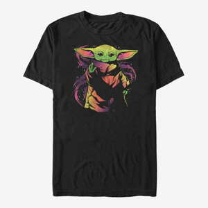 Queens Star Wars: The Mandalorian - Neon Child Unisex T-Shirt Black