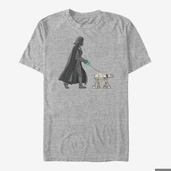 Queens Star Wars: Classic - Vader Walker Unisex T-Shirt Heather Grey
