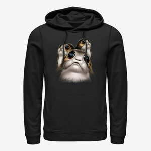 Queens Star Wars: The Last Jedi - Big Face Porgs Unisex Hoodie Black