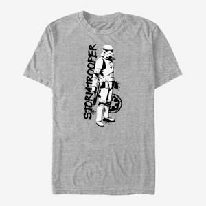 Queens Star Wars: The Mandalorian - Stormtrooper Splatter Unisex T-Shirt Heather Grey