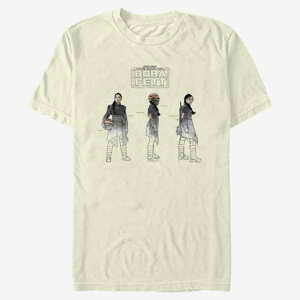 Queens Star Wars Book of Boba Fett - Fennec Painted Sketches Unisex T-Shirt Natural