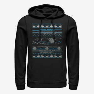 Queens Star Wars: Classic - Falcon Attack Ugly Sweater Unisex Hoodie Black