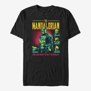 Queens Star Wars: The Mandalorian - Mando Bright Group Unisex T-Shirt Black