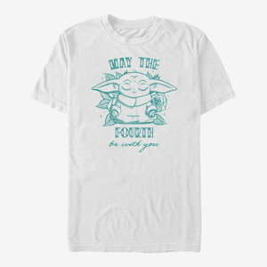 Queens Star Wars: The Mandalorian - Fourth Of Grogu Unisex T-Shirt White