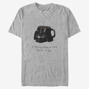 Queens Star Wars: Classic - Coffee on the Dark Side Unisex T-Shirt Heather Grey
