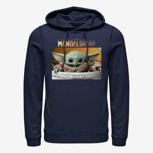 Queens Star Wars: Mandalorian - Small Box Unisex Hoodie Navy Blue