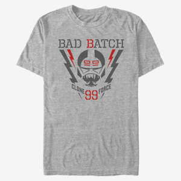 Queens Star Wars: The Bad Batch - Lightning Force Unisex T-Shirt Heather Grey