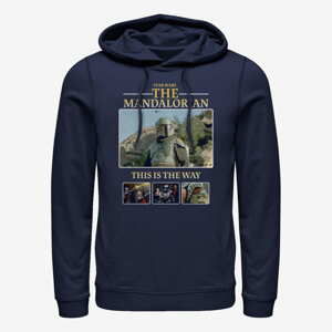 Queens Star Wars: The Mandalorian - MandoMon Epi6 United Against Unisex Hoodie Navy Blue