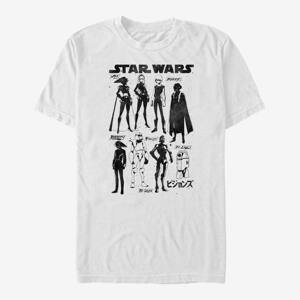 Queens Star Wars: Visions - Inked Textbook Unisex T-Shirt White