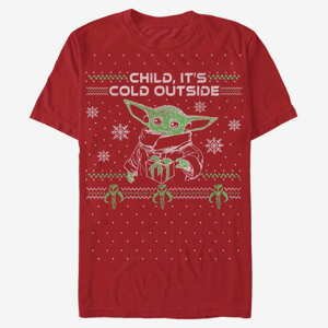 Queens Star Wars: The Mandalorian - Child Outside Unisex T-Shirt Red