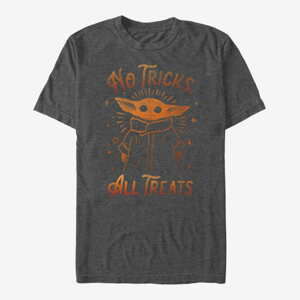 Queens Star Wars: The Mandalorian - All Treats Unisex T-Shirt Dark Heather Grey