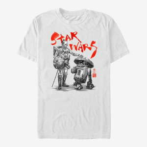 Queens Star Wars: Visions - Anime Droids Unisex T-Shirt White