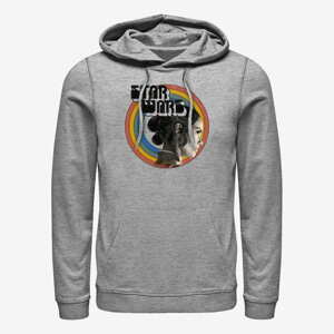 Queens Star Wars: The Rise Of Skywalker - Vintage Rey Rainbow white KTS Unisex Hoodie Heather Grey