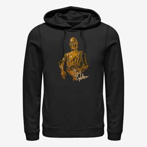 Queens Star Wars: The Mandalorian - C3PO STAY GOLDEN Unisex Hoodie Black