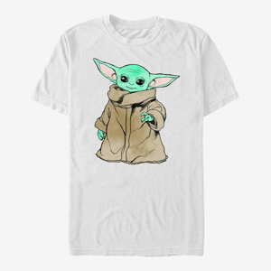 Queens Star Wars: The Mandalorian - Sketch Child Unisex T-Shirt White