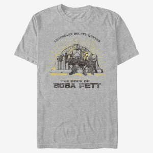Queens Star Wars Book of Boba Fett - Legendary Bounty Hunter Unisex T-Shirt Heather Grey