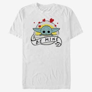 Queens Star Wars: The Mandalorian - Be Mine With The Child Unisex T-Shirt White