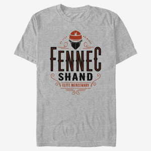 Queens Star Wars Book of Boba Fett - Fennec Shand Elite Mercenary Unisex T-Shirt Heather Grey