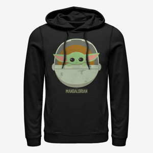 Queens Star Wars: Mandalorian - The Child Cute Bassinet Unisex Hoodie Black