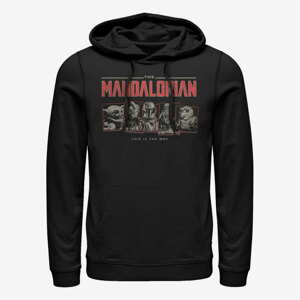 Queens Star Wars: Mandalorian - Five Square Unisex Hoodie Black